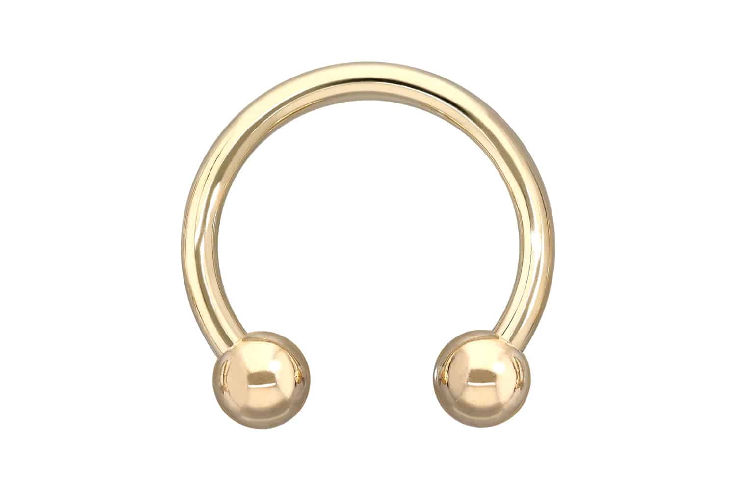 14/18 Karat Gold Hufeisenring